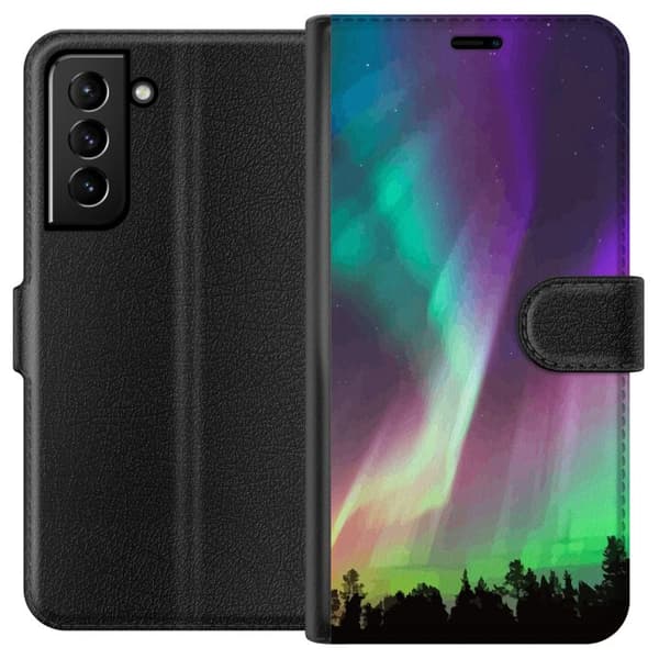 Kompatibel Tegnebogsetui til Samsung Galaxy S21+ 5G Nordlys