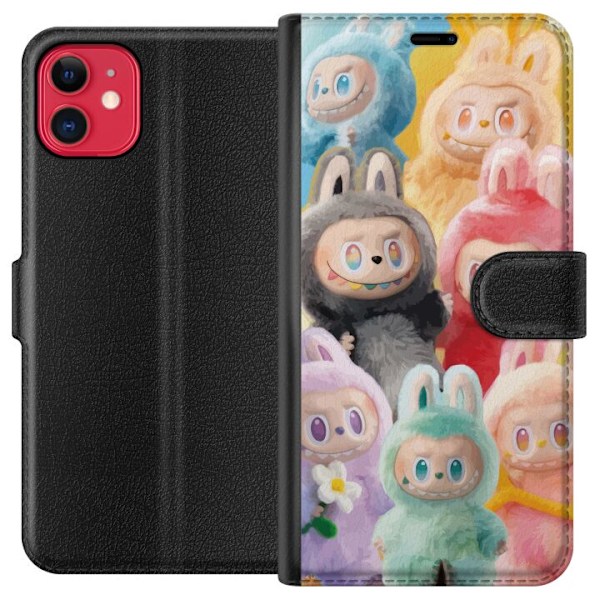 Apple iPhone 11 Plånboksfodral Labubu Sketch Style – Handri