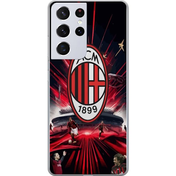 Samsung Galaxy S21 Ultra 5G Gjennomsiktig deksel AC Milan