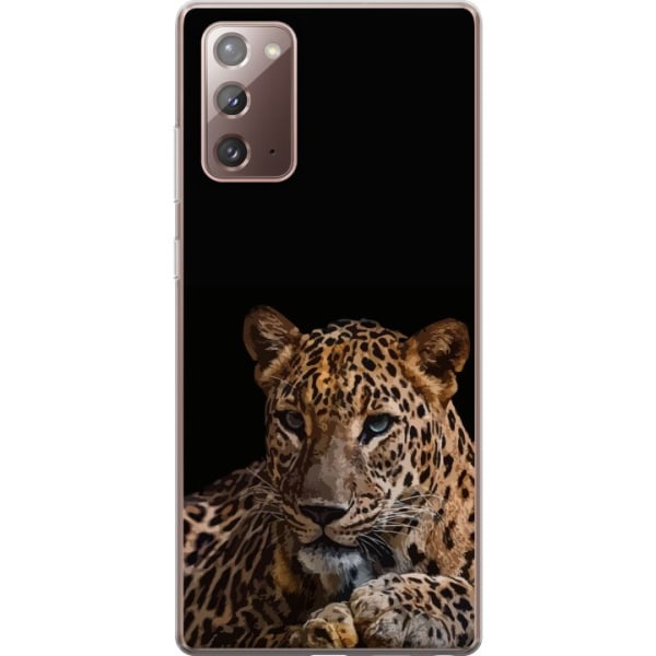 Samsung Galaxy Note20 Läpinäkyvä kuori Leopard