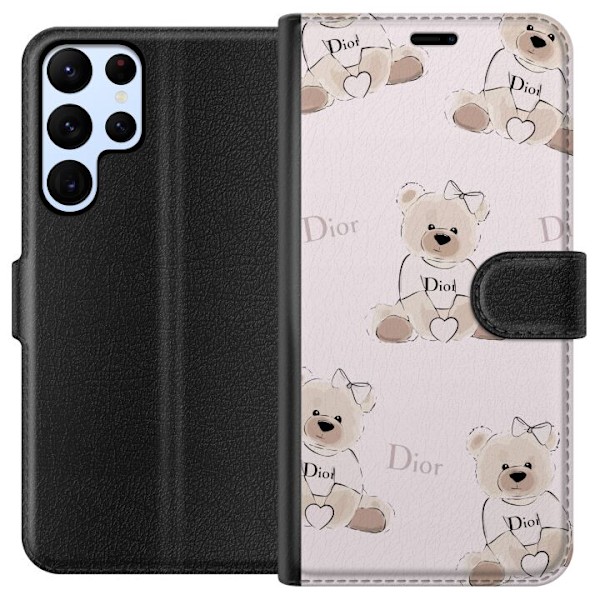 Samsung Galaxy S22 Ultra 5G Lompakkokotelo Teddy Dior Vibes -