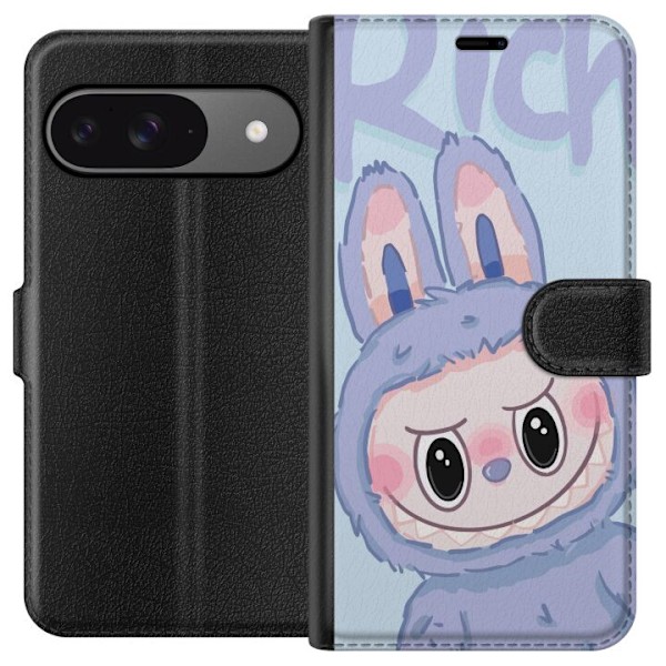 Google Pixel 9 Plånboksfodral Blue Bunny Labubu