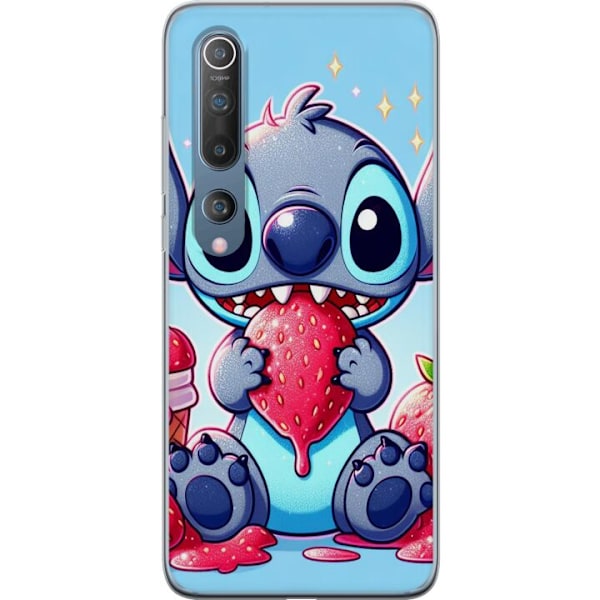 Xiaomi Mi 10 5G Gjennomsiktig deksel Strawberry Stitch