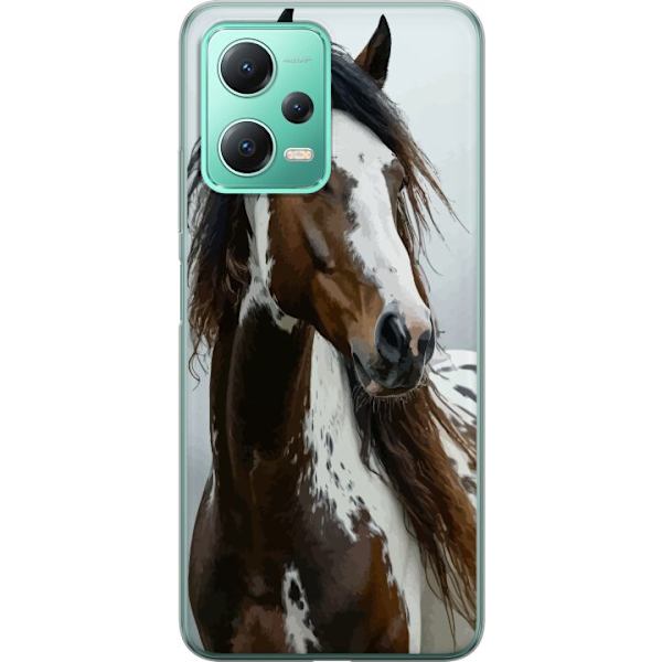 Xiaomi Redmi Note 12 Läpinäkyvä kuori Hevonen Eläimet Aihe Graafinen Suunnittelu Luonto Vahva Aihe Suosittu Taide Eläinten Teema Ratsastus