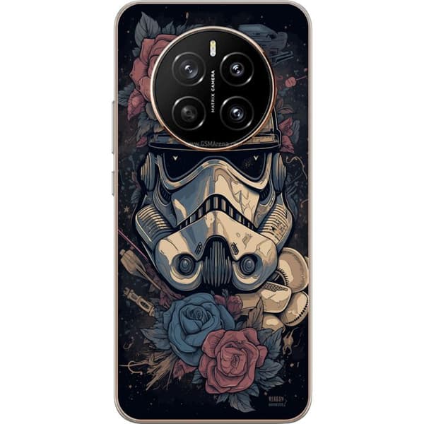 Kompatibel Mobilcover til Honor Magic7 Rymdsoldat Med Rosor sort