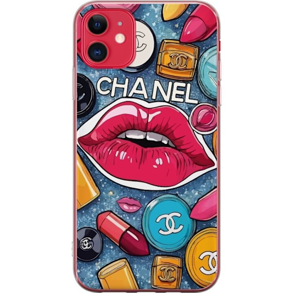 Apple iPhone 11 Läpinäkyvä kuori Chanel Lips