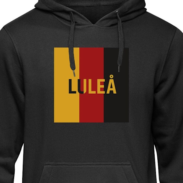Hoodie för Vuxen | Bekväm Huvtröja Luleå – Hockey svart XL