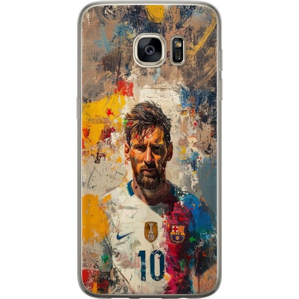 Samsung Galaxy S7 edge Gennemsigtig cover Messi Art