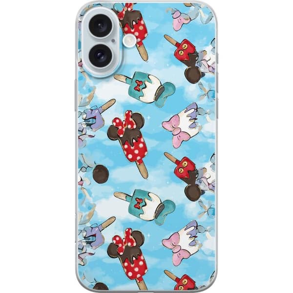 Kompatibelt Mobilskal till Apple iPhone 16 Plus Tecknade glassfigurer blå