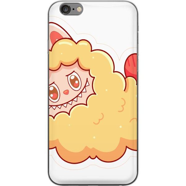 Apple iPhone 6 Plus Genomskinligt Skal Labubu Tvättbjörn Pop Mart Figur Samlarobjekt Söt Design Populärt Motiv Art Toy Kreativ Figurserie
