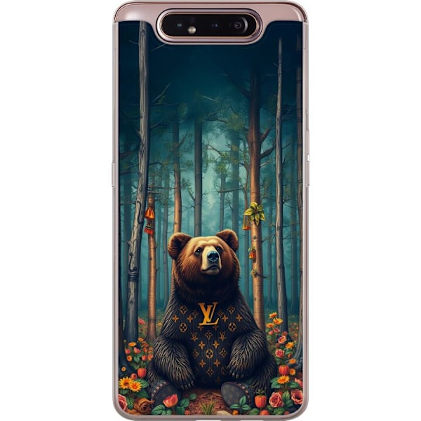 Samsung Galaxy A80 Gennemsigtig cover LV bjørn i skoven