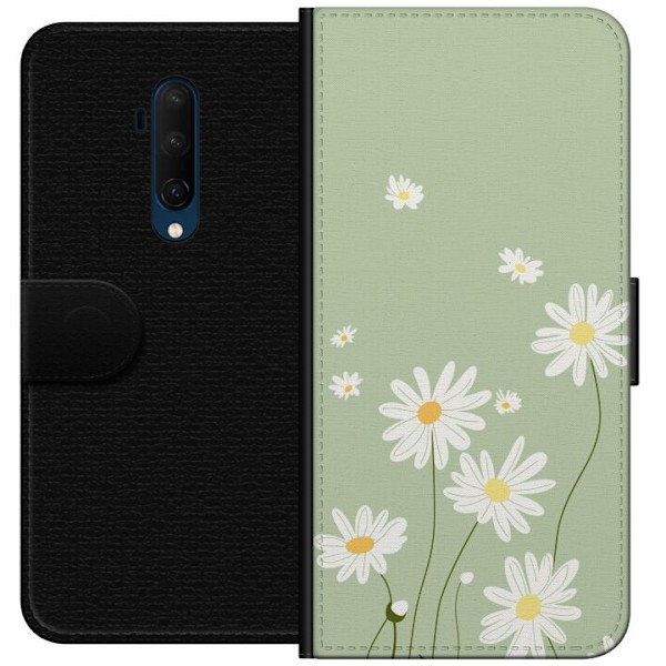 OnePlus 7T Pro Tegnebogsetui Præstekraver - blomstret mønste