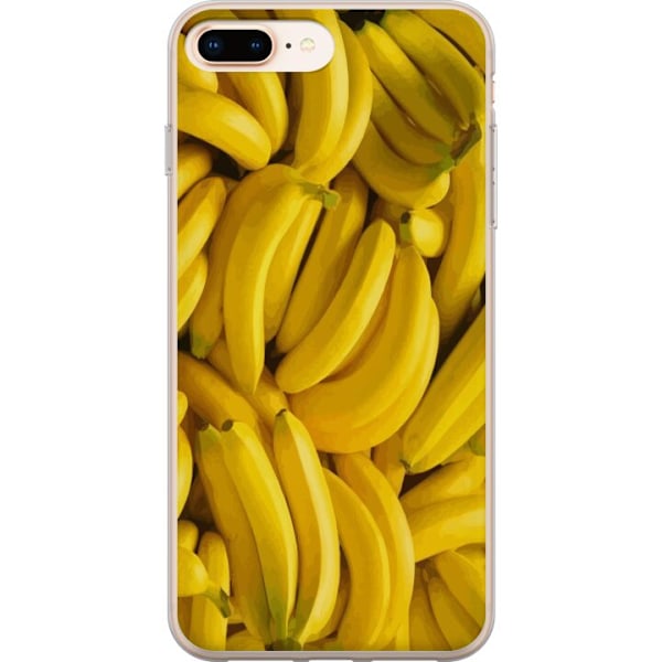 Apple iPhone 7 Plus Genomskinligt Skal Banana Pattern – lekf