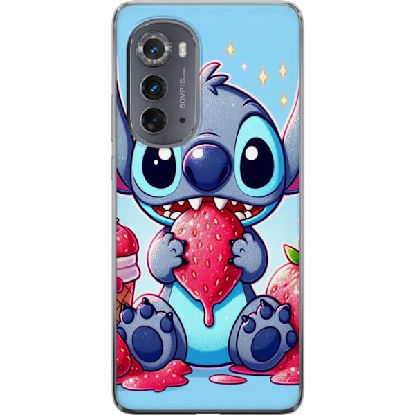 Motorola Edge (2022) Läpinäkyvä kuori Strawberry Stitch