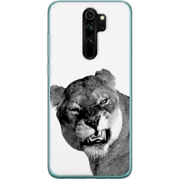 Xiaomi Redmi Note 8 Pro  Läpinäkyvä kuori Leijona Taiteellinen Eläinaihe Afrikkalainen Tyyli Viidakon Tunnelma Graafinen Suunnittelu Kotikoristeet