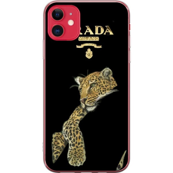 Apple iPhone 11 Läpinäkyvä kuori Prada Leopard