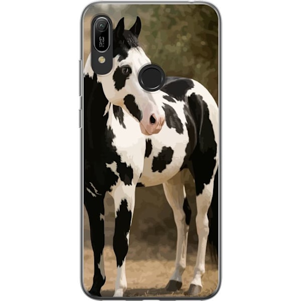 Huawei Y6 (2019) Läpinäkyvä kuori Kaunis Hevonen - elegantt