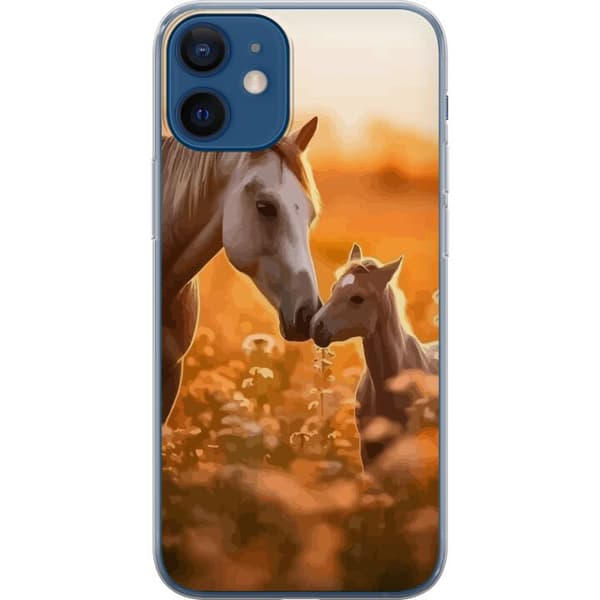 Kompatibelt Mobilskal till Apple iPhone 12 Hästar