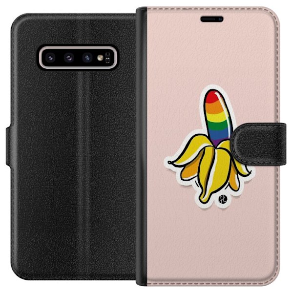 Samsung Galaxy S10+ Lommeboketui Glad Banan