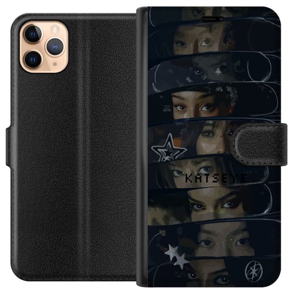 Kompatibel Tegnebogsetui til Apple iPhone 11 Pro Max KATSEYE sort
