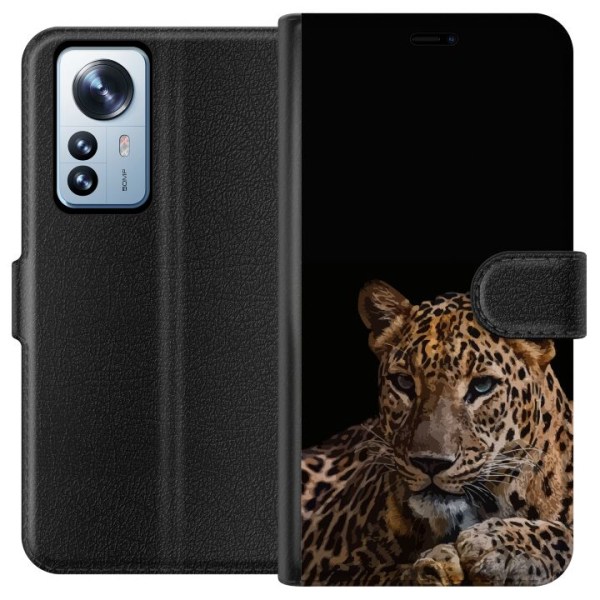 Xiaomi 12 Pro Tegnebogsetui Leopard