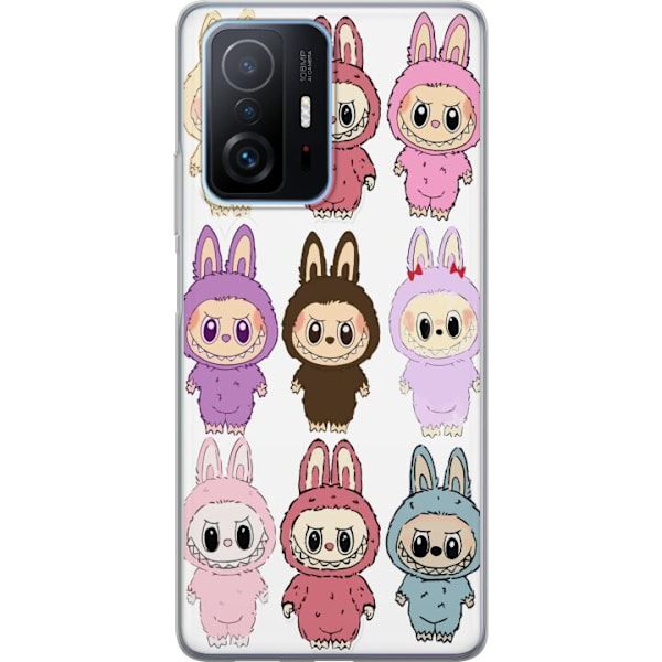 Xiaomi 11T Genomskinligt Skal Labubu Pink Monster – Popkonst