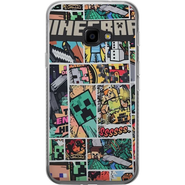Samsung Galaxy Xcover 4 Genomskinligt Skal Minecraft Art