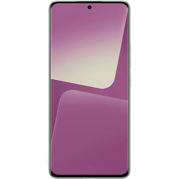 Xiaomi 13 Pro Gjennomsiktig deksel Rosa Hjärna Design