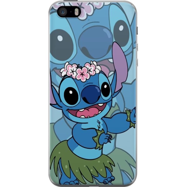 Apple iPhone SE (2016) Genomskinligt Skal Stitch under Stjärnorna – Magisk Anime-stil