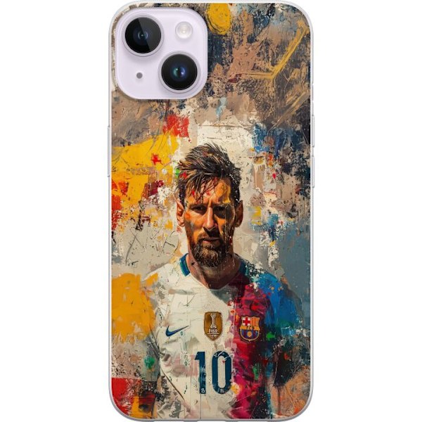 Apple iPhone 15 Plus Gennemsigtig cover Messi Art