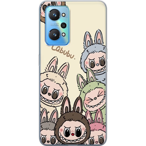 Realme GT Neo2 Läpinäkyvä kuori Labubu Pastel Collection