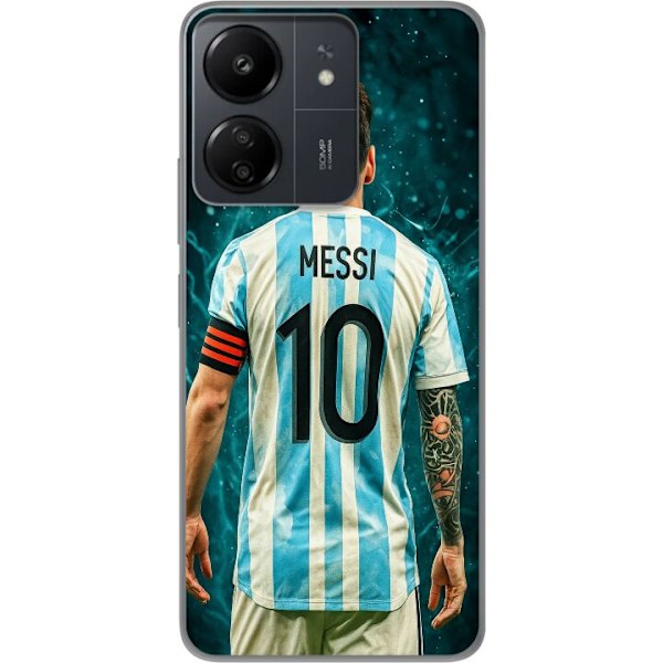 Xiaomi Redmi 13C Läpinäkyvä kuori Messi