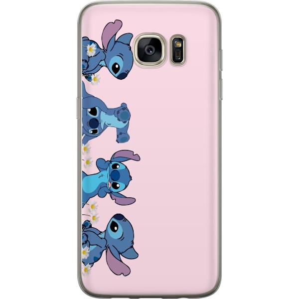 Samsung Galaxy S7 edge Läpinäkyvä kuori  Stitch Nauru & Lei