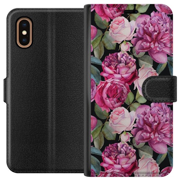 Apple iPhone XS Max Plånboksfodral Blommor