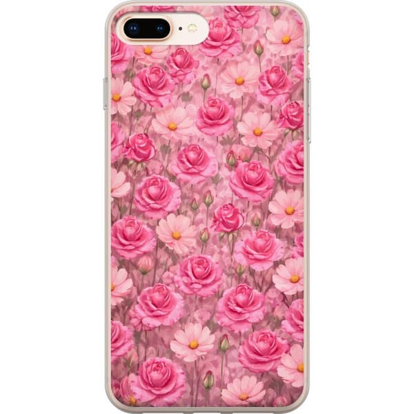 Kompatibel Mobilcover til Apple iPhone 8 Plus Kronbladsdrøm Pudderrosa