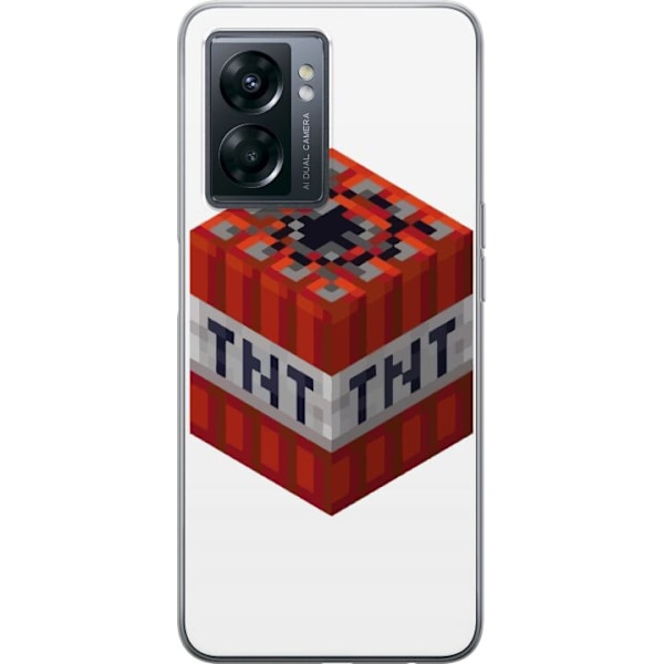 OnePlus Nord N300 Läpinäkyvä kuori Minecraft TNT