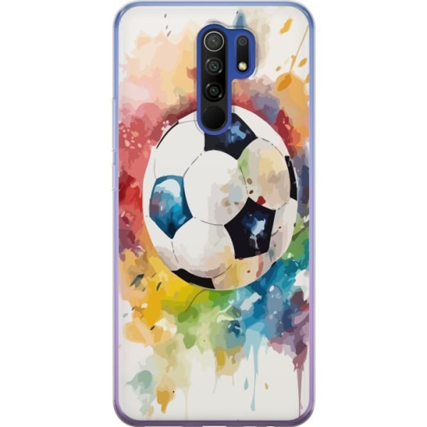 Xiaomi Redmi 9 Gennemsigtig cover Fodbold