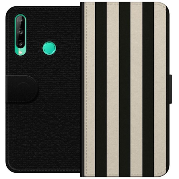 Huawei P40 lite E Tegnebogsetui Linje Flow