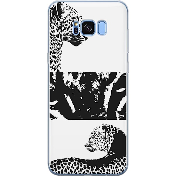Samsung Galaxy S8 Läpinäkyvä kuori Leopard Faces