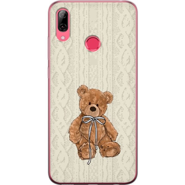 Huawei Y7 (2019) Gjennomsiktig deksel Liten Bamse – klassisk bamse i enkel design