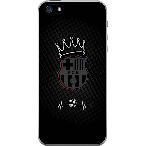 Apple iPhone 5 Läpinäkyvä kuori FC Barcelona Emblem Jalkapalloaihe Sininen Punainen Seuramerkki Katalonia La Liga Fanit Suosittu Ikoninen
