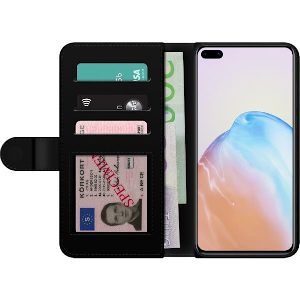 Huawei P40 Lommeboketui Hjertegrind