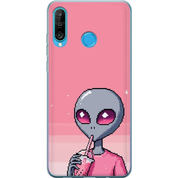 Huawei P30 lite Gennemsigtig cover Alien Smoothie