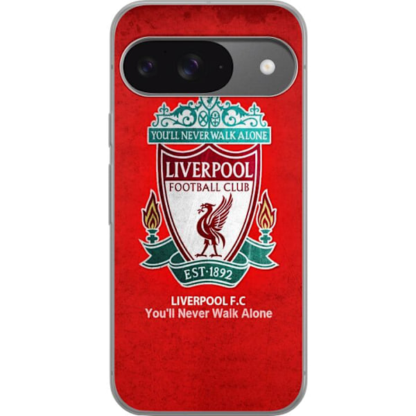 Google Pixel 9 Läpinäkyvä kuori Liverpool YNWA