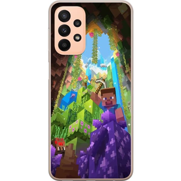 Kompatibelt Mobildeksel til Samsung Galaxy A23 Minecraft