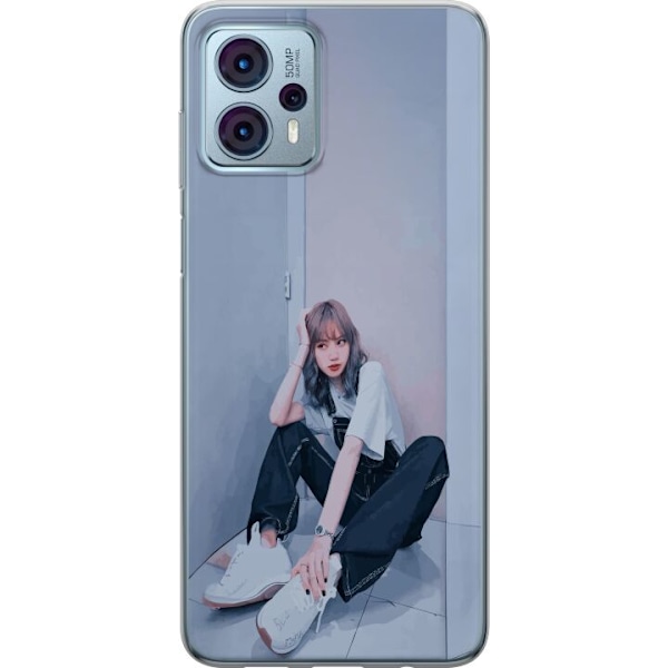 Motorola Moto G23 Läpinäkyvä kuori Lisa from Blackpink – K-pop Style Icon