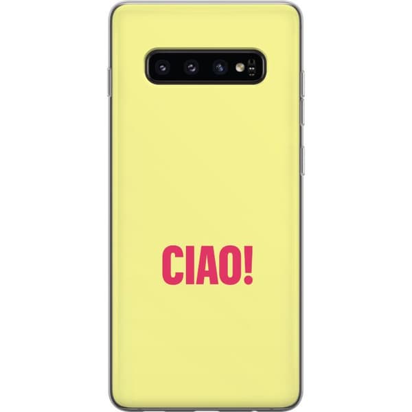 Kompatibelt Mobildeksel til Samsung Galaxy S10 Rosa CIAO gul