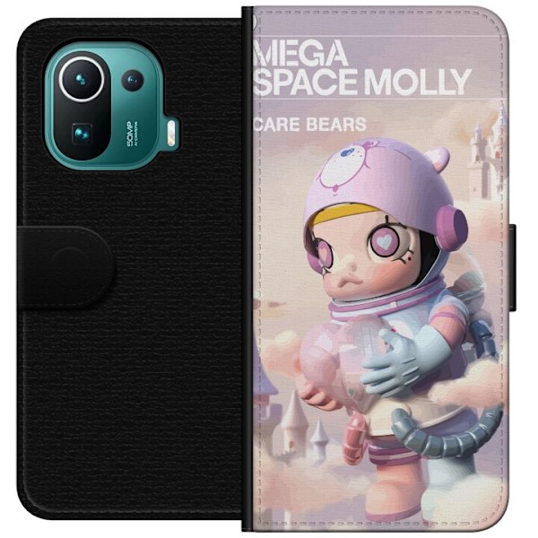 Xiaomi Mi 11 Pro Lompakkokotelo Mega Space Molly Care Bears Series - Share Bear Edition