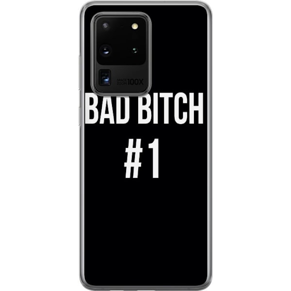 Samsung Galaxy S20 Ultra Gennemsigtig cover Bad Bitch #1