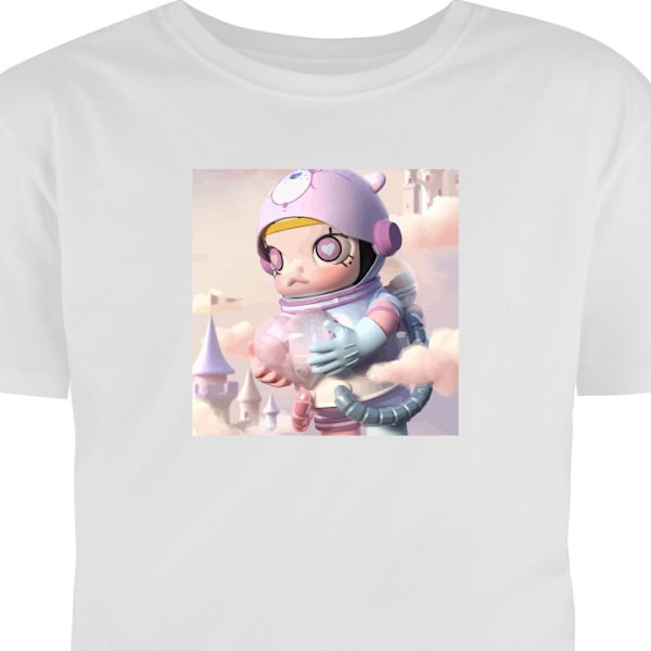 Barn-T-shirt | Bekväm T-shirt för Barn Mega Space Molly Care 7-8 År